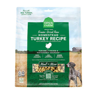 Open Farm Homestead Turkey Recipe Morsels Freeze Dried Raw Dog Food, 22-oz Bag