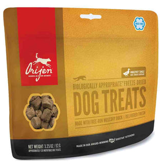 ORIJEN Free-Run Muscovy Duck Freeze-Dried Dog Treats, 3.25-oz Bag