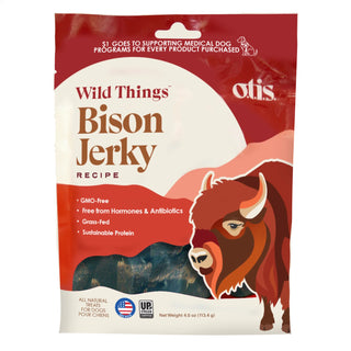 OTIS Wild Things Bison Jerky Dog Treats