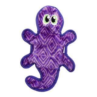 Outward Hound Invincibles Gecko Plush Dog Toy, Purple, Medium