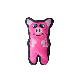 Outward Hound Invincibles Mini Pig Plush Dog Toy, Pink, XS