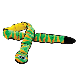 Outward Hound Invincibles Green Snake Plush Dog Toy, Green, XXL