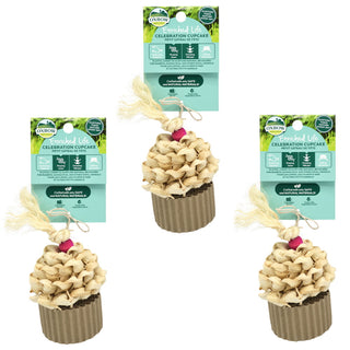 Oxbow Enriched Life Celebration Cupcake Small Animal Toy, 3-Pack