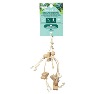 Oxbow Enriched Life Deluxe Natural Dangly Toy for Small Animals, 3-Pack