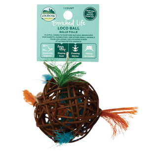 Oxbow Enriched Life Loco Ball Toy for Small Animals, 3-Pack