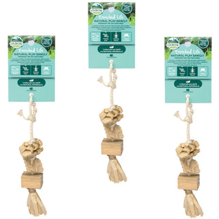 Oxbow Enriched Life Natural Play Dangly Toy for Small Animals, 3-Pack