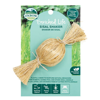 Oxbow Enriched Life Sisal Shaker Small Animal Toy, 3-Pack