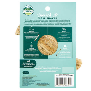 Oxbow Enriched Life Sisal Shaker Small Animal Toy, 3-Pack