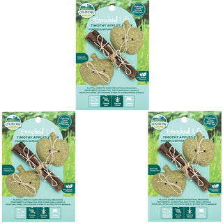 Oxbow Enriched Life Timothy Apples & Stix Toy for Small Animals, 3-Pack