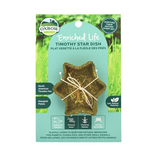 Oxbow Enriched Life Timothy Star Dish Chew for Small Animals, 3-Pack