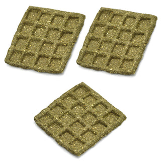 Oxbow Enriched Life Timothy Waffle Chew Toys for Small Animals, 3-Pack