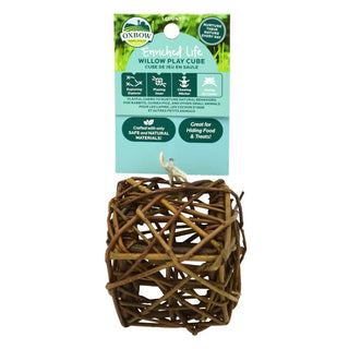 Oxbow Enriched Life Willow Play Cube Small Animal Toy, 3-Pack