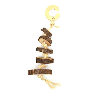 Oxbow Enriched Life Wood Disk Dangler Chew Small Animal Toy, 3-Pack