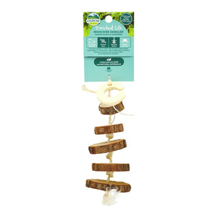 Oxbow Enriched Life Wood Disk Dangler Chew Small Animal Toy, 3-Pack