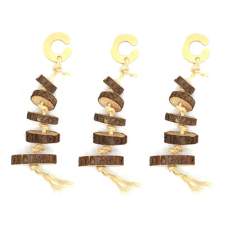 Oxbow Enriched Life Wood Disk Dangler Chew Small Animal Toy, 3-Pack