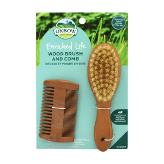 Oxbow Enriched Life Wood Small Animal Brush & Comb