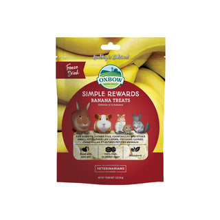 Oxbow Simple Rewards Freeze-Dried Banana Small Animal Treats, 1-oz bag