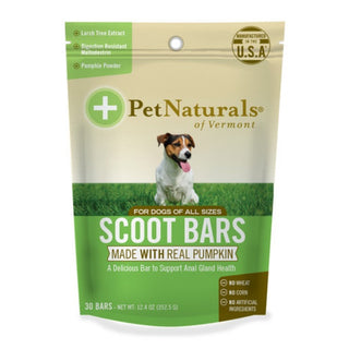 Pet Naturals of Vermont Dog Scoot Bars Dog Chews, 30 count