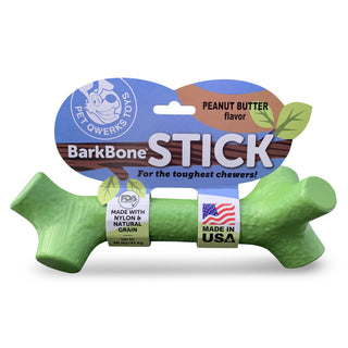 Pet Qwerks BarkBone Stick Mint Flavored Nylon USA Dog Chew Toy, Extra Large