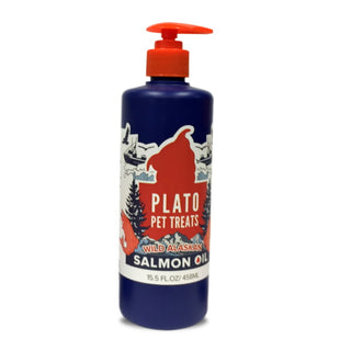 Plato Wild Alaskan Salmon Oil Dog & Cat Supplement, 15.5-oz Bottle