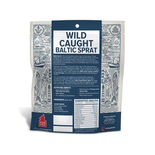 Plato Wild Caught Baltic Sprat Fish Dog Treats, 3-oz Bag