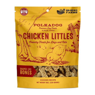 Polka Dog Chicken Littles Crunchy Dog Treats, 8-oz Bag