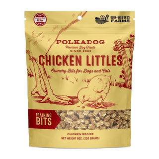 Polka Dog Chicken Littles Training Bits Crunchy Dog Treats, 8-oz Bag