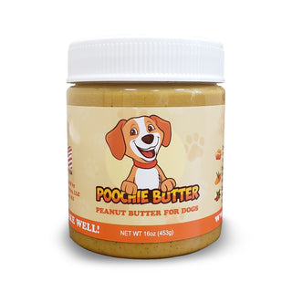 Poochie Butter Peanut Butter for Dogs, 12-oz jar