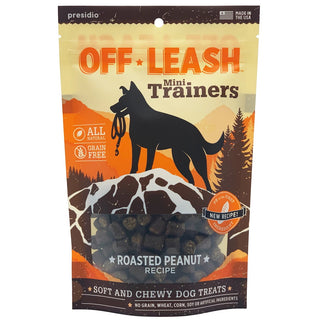 Presidio Off-Leash Mini Trainers Roasted Peanut Recipe Dog Treats, 14-oz Bag