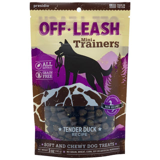 Presidio Off-Leash Mini Trainers Tender Duck Recipe Dog Treats, 5-oz Bag