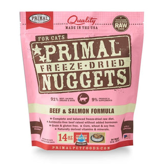 Primal Beef and Salmon Nuggets Freeze-Dried Cat Food