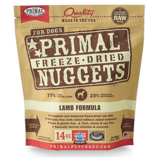 Primal Lamb Formula Nuggets Freeze Dried Dog Food