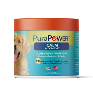 PuraPower Calm & Comfort Anxiety Supplement for Dogs, 16-oz Powder