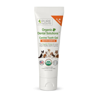 Pure and Natural Pet Organic Dental Solutions Canine Tooth Gel for Dogs, 3-oz