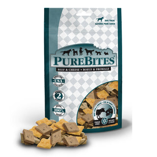 PureBites Beef & Cheese Freeze-Dried Dog Treats, 8.8-oz Bag