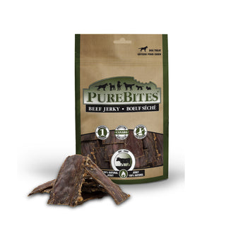 PureBites Beef Jerky USA Dog Treats, 7.5-oz Bag