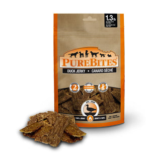 PureBites Duck Jerky USA Dog Treats, 5.5-oz Bag