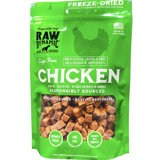 Raw Dynamic Freeze-Dried Cage-Free Chicken Recipe Dog Food, 14-oz Bag