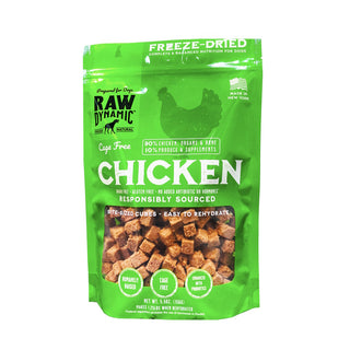 Raw Dynamic Freeze-Dried Cage-Free Chicken Recipe Dog Food, 14-oz Bag