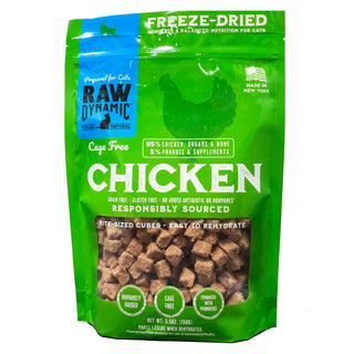 Raw Dynamic Freeze-Dried Cage Free Chicken Recipe Cat Food, 5.5-oz Bag