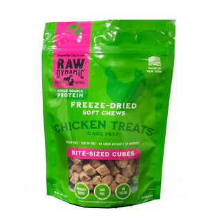 Raw Dynamic Freeze-Dried Cage Free Chicken Recipe Dog Treats, 1.5-oz Bag