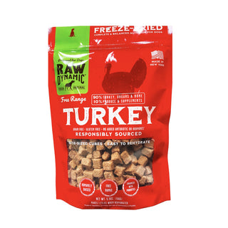 Raw Dynamic Freeze-Dried Free-Range Turkey Recipe Dog Food, 5.5-oz Bag