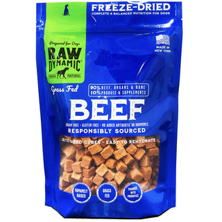 Raw Dynamic Freeze-Dried Grass-Fed Beef Recipe Dog Food, 14-oz Bag