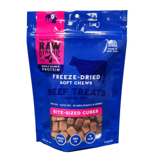 Raw Dynamic Freeze-Dried Grass-Fed Beef Recipe Dog Treats, 1.5-oz Bag