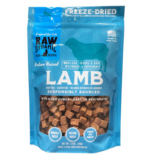 Raw Dynamic Freeze-Dried Pasture Raised Lamb Recipe Cat Food, 5.5-oz Bag