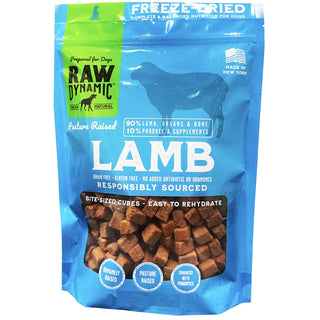 Raw Dynamic Freeze-Dried Pasture Raised Lamb Recipe Dog Food, 14-oz Bag