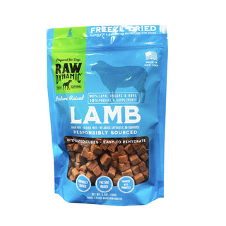 Raw Dynamic Freeze-Dried Pasture Raised Lamb Recipe Dog Food, 5.5-oz Bag