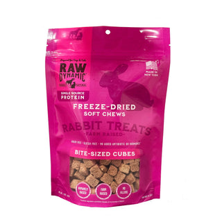 Raw Dynamic Freeze-Dried Farm Raised Rabbit Recipe Dog Treats, 1.5-oz Bag