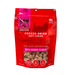 Raw Dynamic Freeze-Dried Free Range Turkey Recipe Dog Treats, 1.5-oz Bag