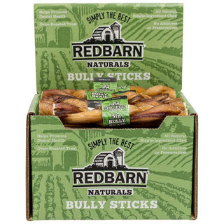 Redbarn Braided Bully Stick Dog Treat, 5-Inch, Case of 30